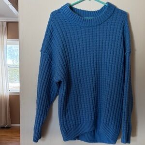 Cozy sky Blue Knit Sweater